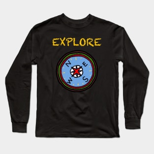 explore compass Long Sleeve T-Shirt